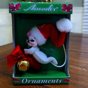 Annalee 2014 3" Ring in the Season Mouse Ornament 701214